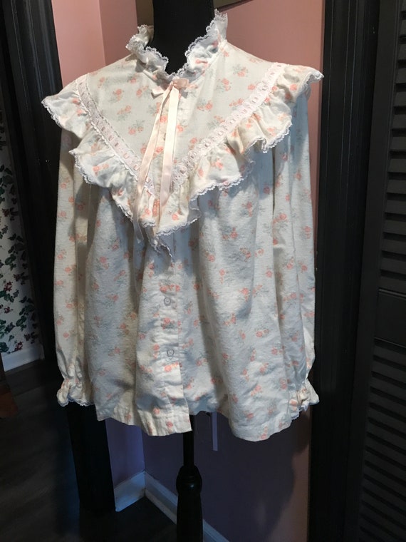 Miss Elaine Vintage Bed Jacket Size Large