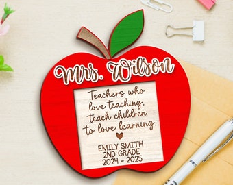 Personalized Teacher Sticky Note Holder, Custom Teacher Sticky Note Pad, Teacher Appreciation Gifts, Gift for Teacher, Personalized Gifts