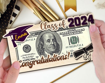 2024 Graduation Gift, Graduation Money Holder Frame, Custom Graduation Gift, Senior Gift, High School College Graduation, Gift for Graduates