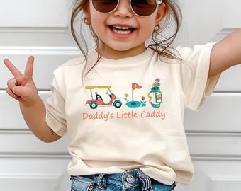 Daddy Little Caddy, Golf Dad Family Matching Shirt, Daddy Toddler, Golfing Buddy Shirt, New to The Club, Golf Baby Shirt
