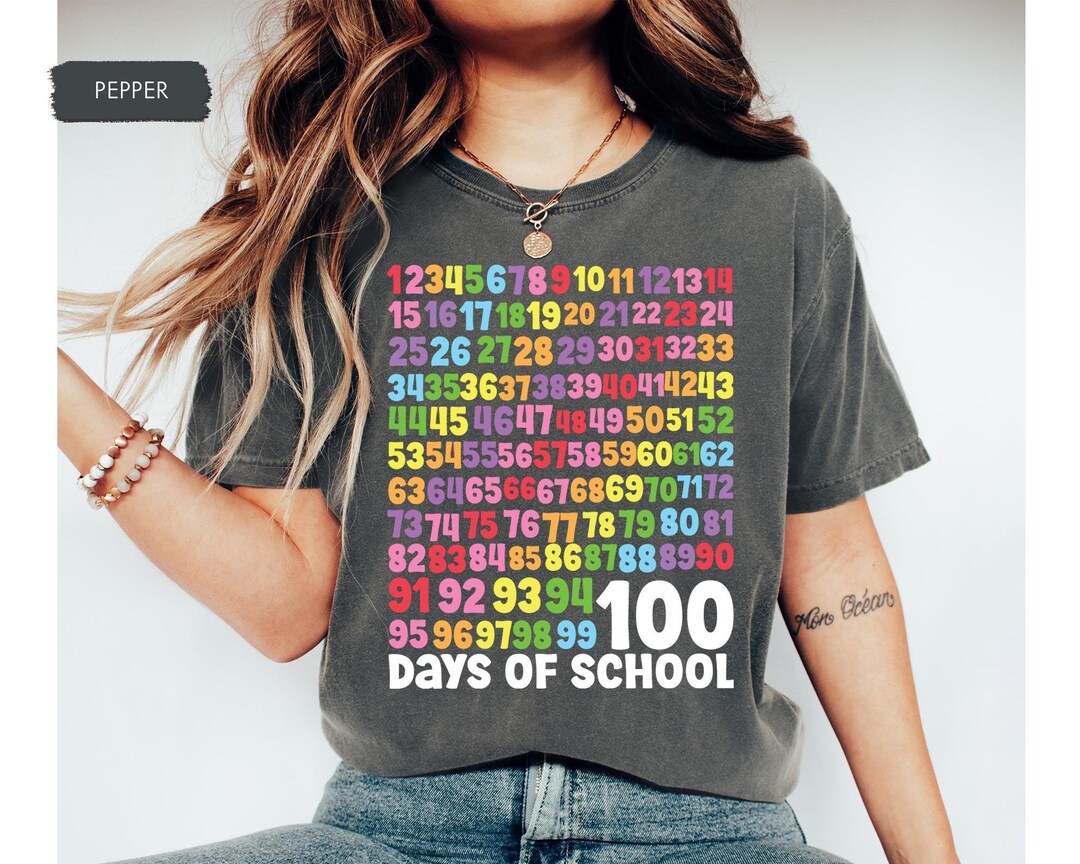 Teacher 100 Days of School Shirt, Comfort Colors Teacher 100th Day