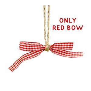 Adorno de peluquería, adorno personalizado para salón de belleza, adorno navideño para estilista, regalo navideño para peluquero, adorno plano 2D para salón de belleza Only red bow