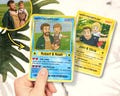 Fathers Day Gift From Kids, Personalized Father's Day Anime Card, Game Dad Gift, Custom Photo Trading Anime Card, Gamer Husband Gift,New Dad product logo