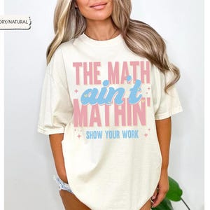 Funny Math Teacher Shirt, the Math Ain't Mathin Meme Shirt, Show Your ...