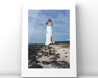 Port Fairy Lighthouse photography print, lighthouse print, lighthouse photo, lighthouse wall art, lighthouse gifts, housewarming gift,