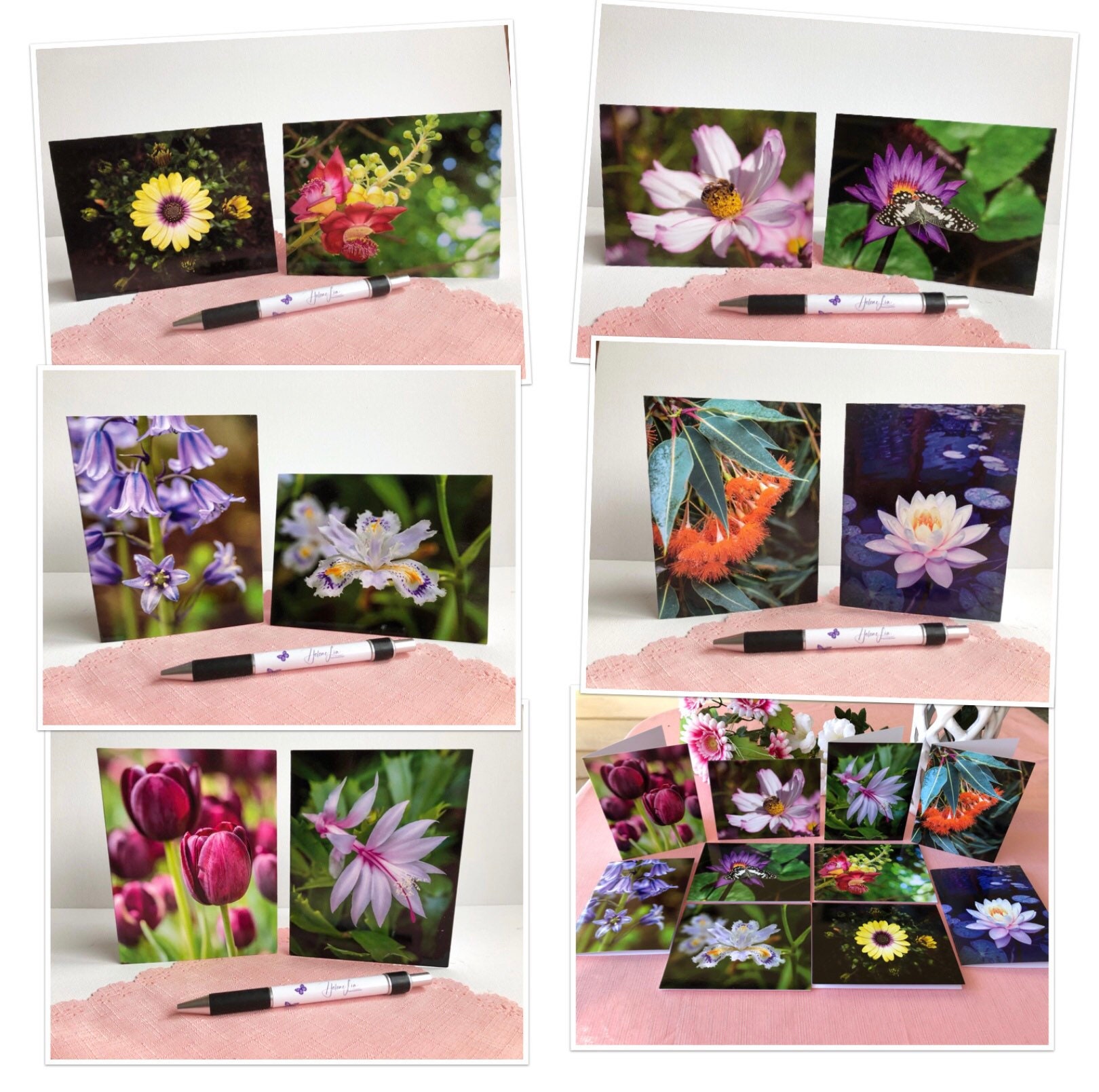 Flower greeting cards flower cards flower prints blank Etsy