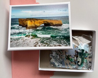 London Arch ocean Jigsaw Puzzle, great ocean road, ocean print, puzzle gift, Australian gifts, nature gifts, photo puzzle, ocean gifts,