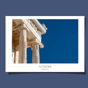 Tempio di Atena Nike Poster/Cartolina Dea della Vittoria Greca Acropoli di Atene Religione Antica Arte Stampa Giclée Regalo Arrotolato SENZA CORNICE
