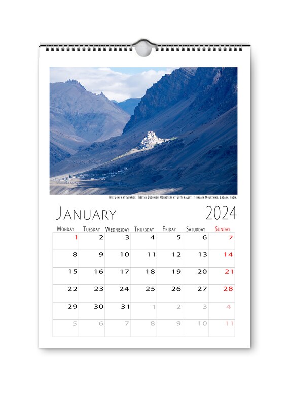 Buddhist Monasteries 2024 Ladakh Vertical Wall Photo Calendar A3 A4 Monthly  Organiser Office Paper Supplies Fine Art Print Home Living Decor - Etsy
