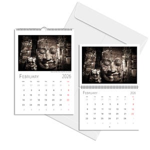 Angkor Wat 2026 Photo Calendar Temple Khmer Cambodia Table Book Wall Vertical Horizontal Monthly Organiser Fine Art Print Travel Decor