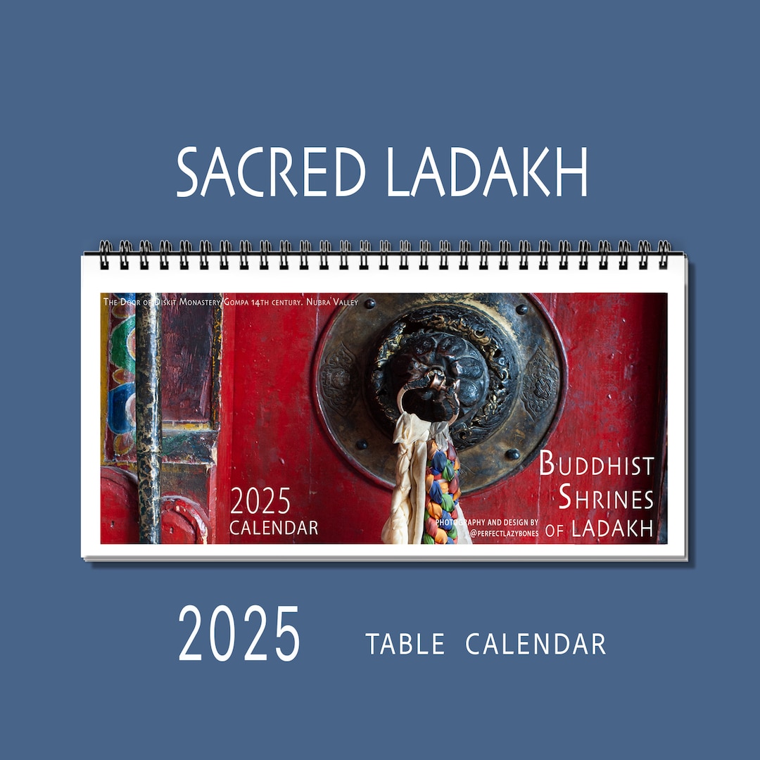 Tibetan Buddhism 2025 Ladakh Tradition Table Photo Calendar Desktop