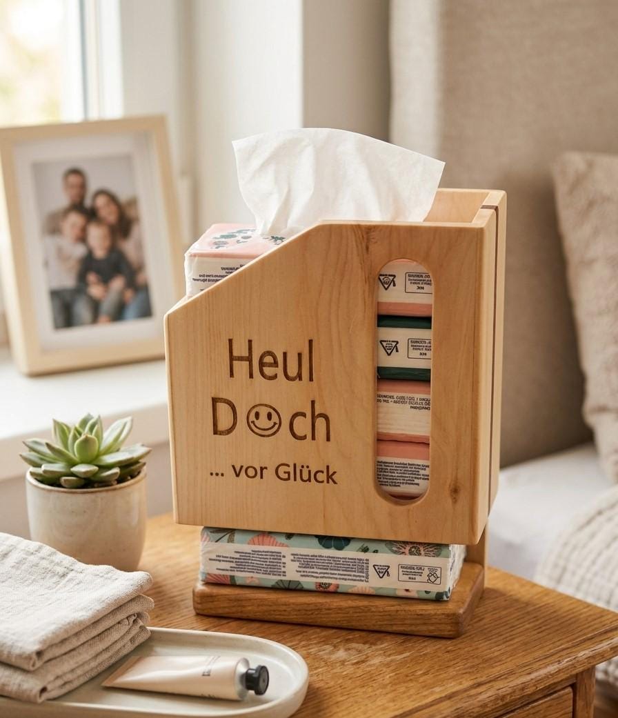 Tücher box holz