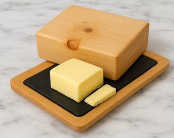 Butterdose Butterglocke Zirbe Holz 250 gr Butter