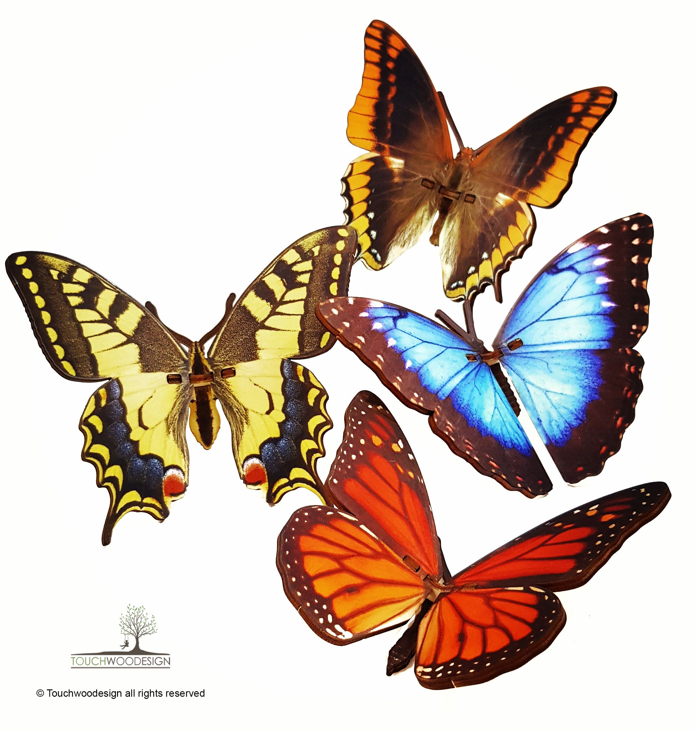 Pack of 4 Butterflies Non-toxic 3D Wooden Puzzles Laser Art - Etsy Pack of 4 Butterflies Non-toxic 3D Wooden Puzzles Laser Art - Etsy
