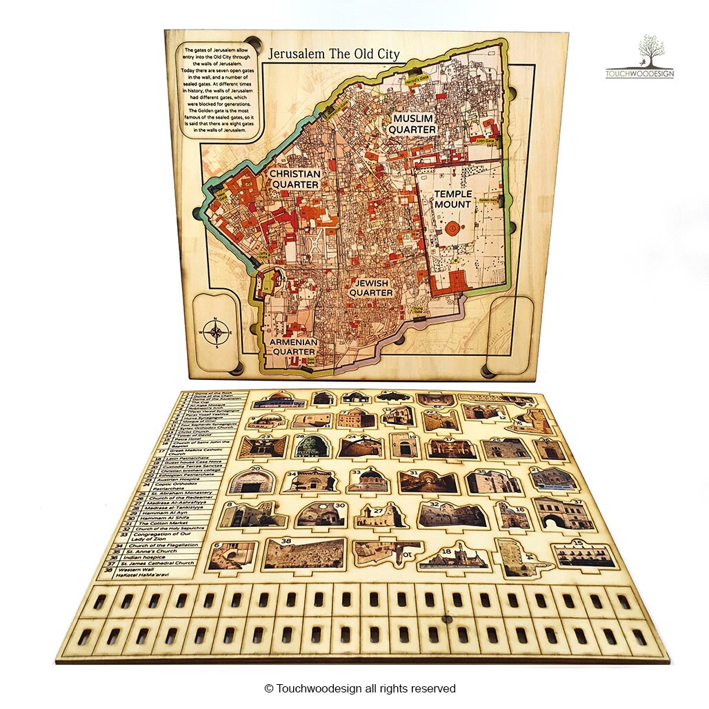  Old City of Jerusalem Old Town Stock Pictures, Royalty Free  Photos 1000 Piece Wooden Jigsaw Puzzle DIY Children Educational Puzzles  Adult Decompression Gift Creative Games Toys Puzzles Home Decor : Toys