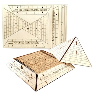 Matza Halter - Pessach-Fest, Laser-Kunst aus Holz, ungiftiges Lernspielzeug & Spiele für Kinder und Erwachsene - religiöse Geschenke Jejuda