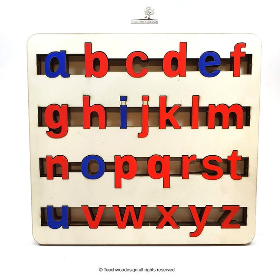 Puzzle alphabet, méthode montessori