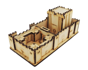The Second Temple small model - 3D wooden puzzles laser art model construction kit - Biblical Stories - educational toys - Judaica gifts