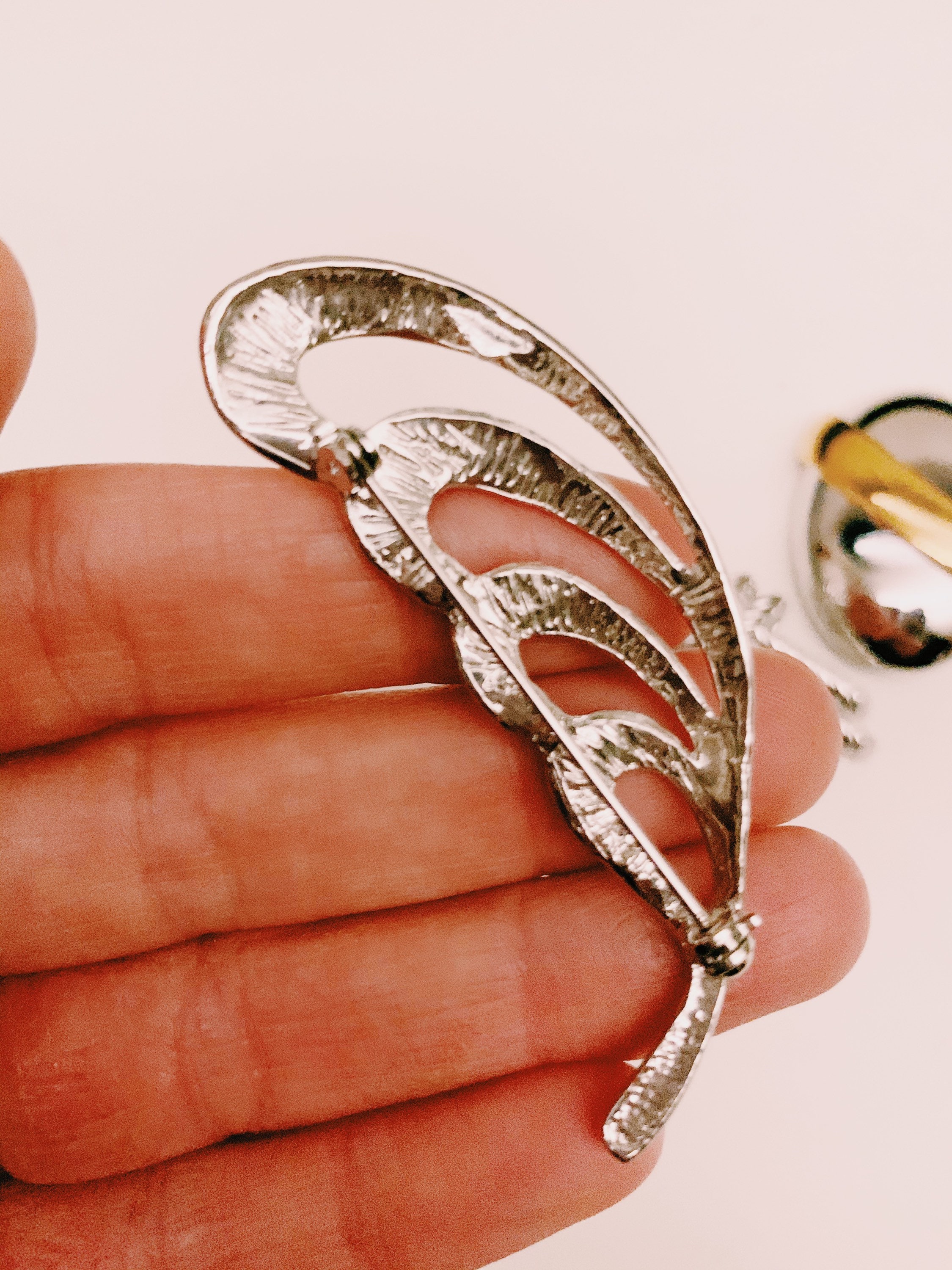 Set of 3 Vintage Silver Brooches Etsy