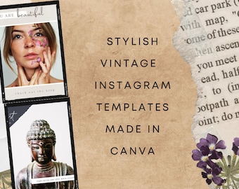 Coaches, Entrepreneurs Stylish Instagram Templates For Canva