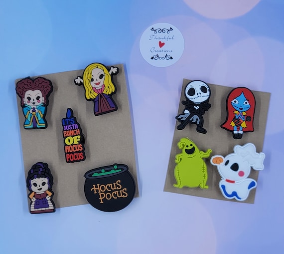 Nightmare Before Xmas/ Hocus P croc charms, kids and adult's favorites