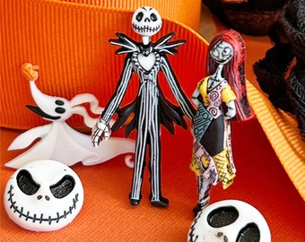 Disney Nightmare Before Christmas Novelty Button Collection, Tim Burtons Nightmare Before Christmas, Dress It Up Buttons, Halloween Buttons