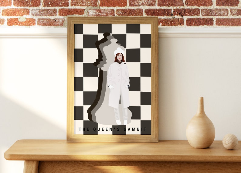 The Queen's Gambit Netflix Wall Art Print Anya Taylor Etsy India
