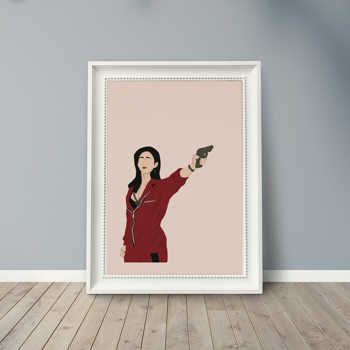 Nairobi Money Heist Wall Art Print La Casa De Papel Etsy