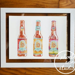 Bell&#39;s Oberon Beer Watercolor Painting Print
