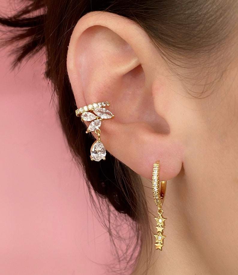 Ear Cuff Cartilage Ear Cuff Cartilage Earrings Gold Cuff Etsy