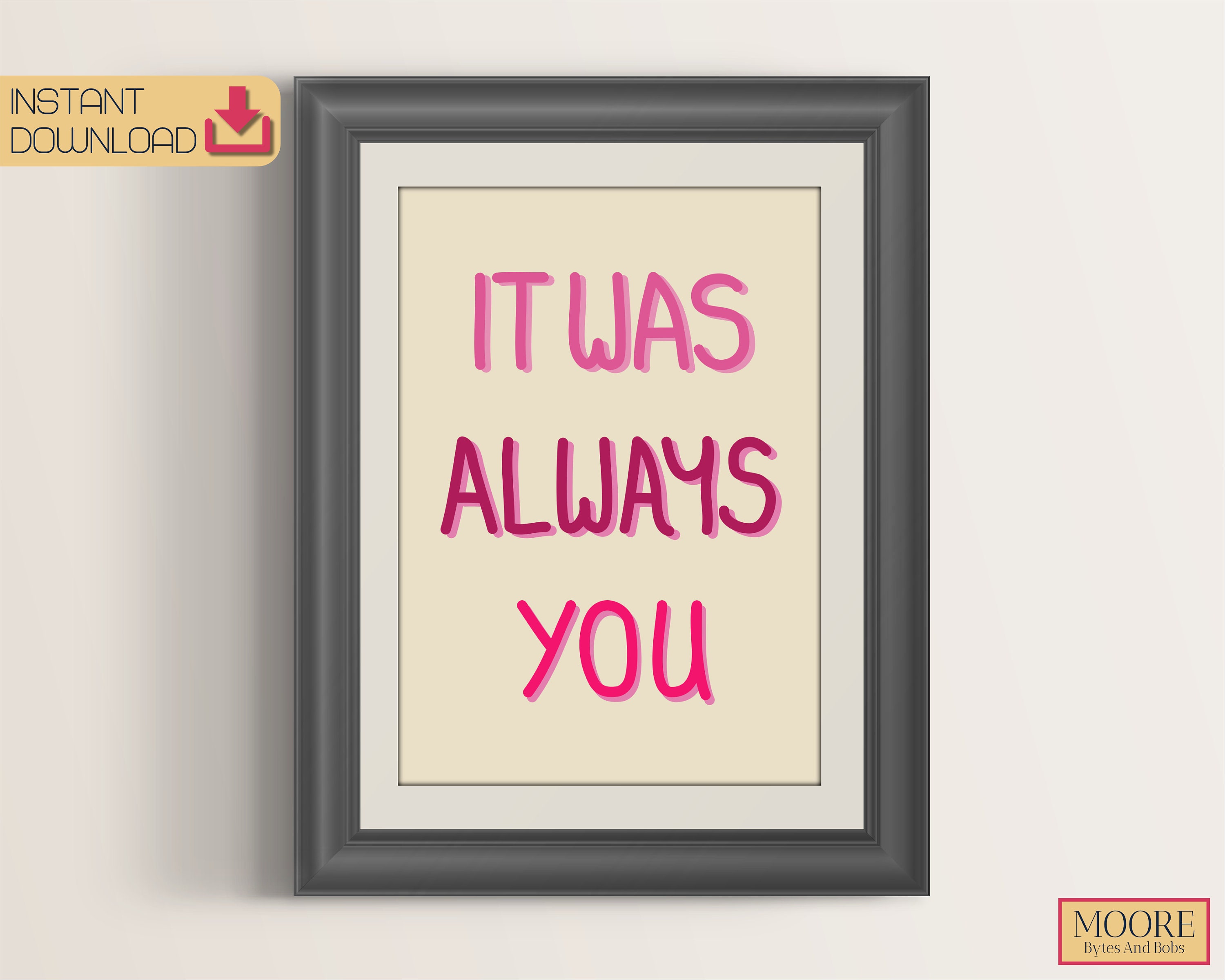 It Was Always You Printable Quotes Printable Wall Art | Etsy