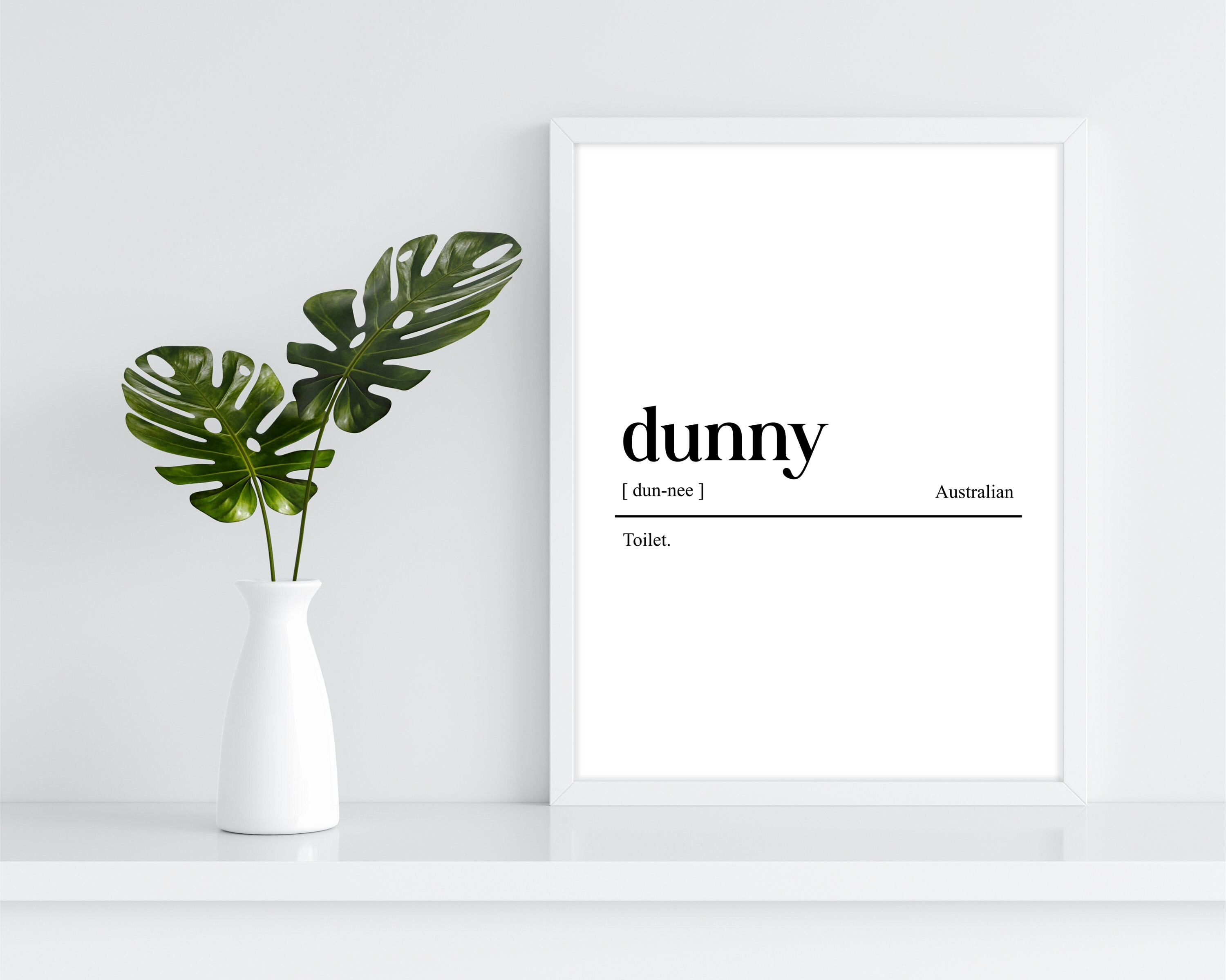 Dunny Definition Print Australian Slang Dictionary Poster, 43 OFF
