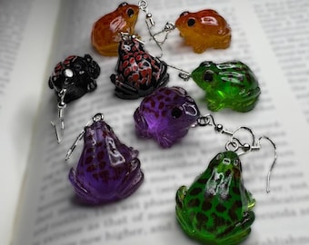 frog earrings | quirky, weird, unusual, novelty earrings
