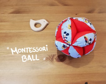 MONTESSORI BABY BALL / Monochrome Ball / Sensory Ball / Fabric Ball / Soft Ball / Puzzle Ball / Grab Ball / Zero Waste