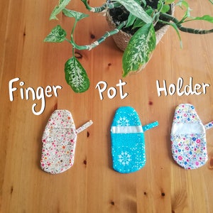 FINGER POT HOLDER, Finger thumb pot holder, Pot Holder, Oven Mitt