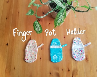 FINGER POT HOLDER, Finger thumb pot holder, Pot Holder, Oven Mitt