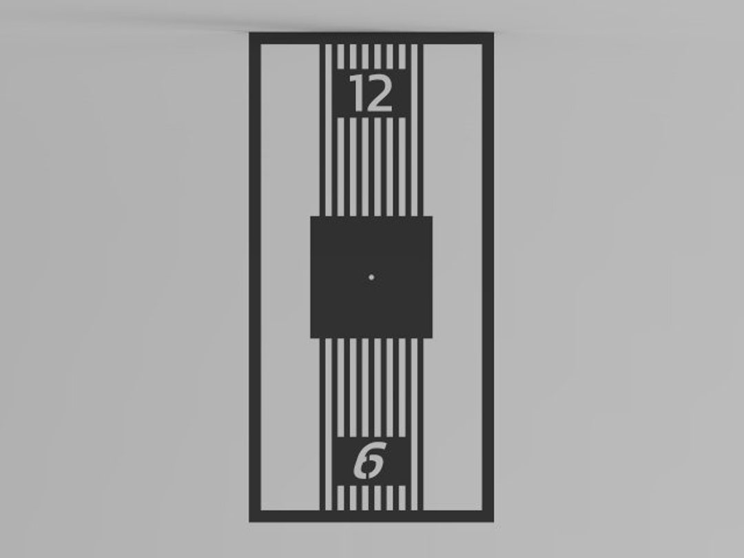 Wall Clock Dxf File, Wall Clock Laser Cut File, Wall Clock Illustration