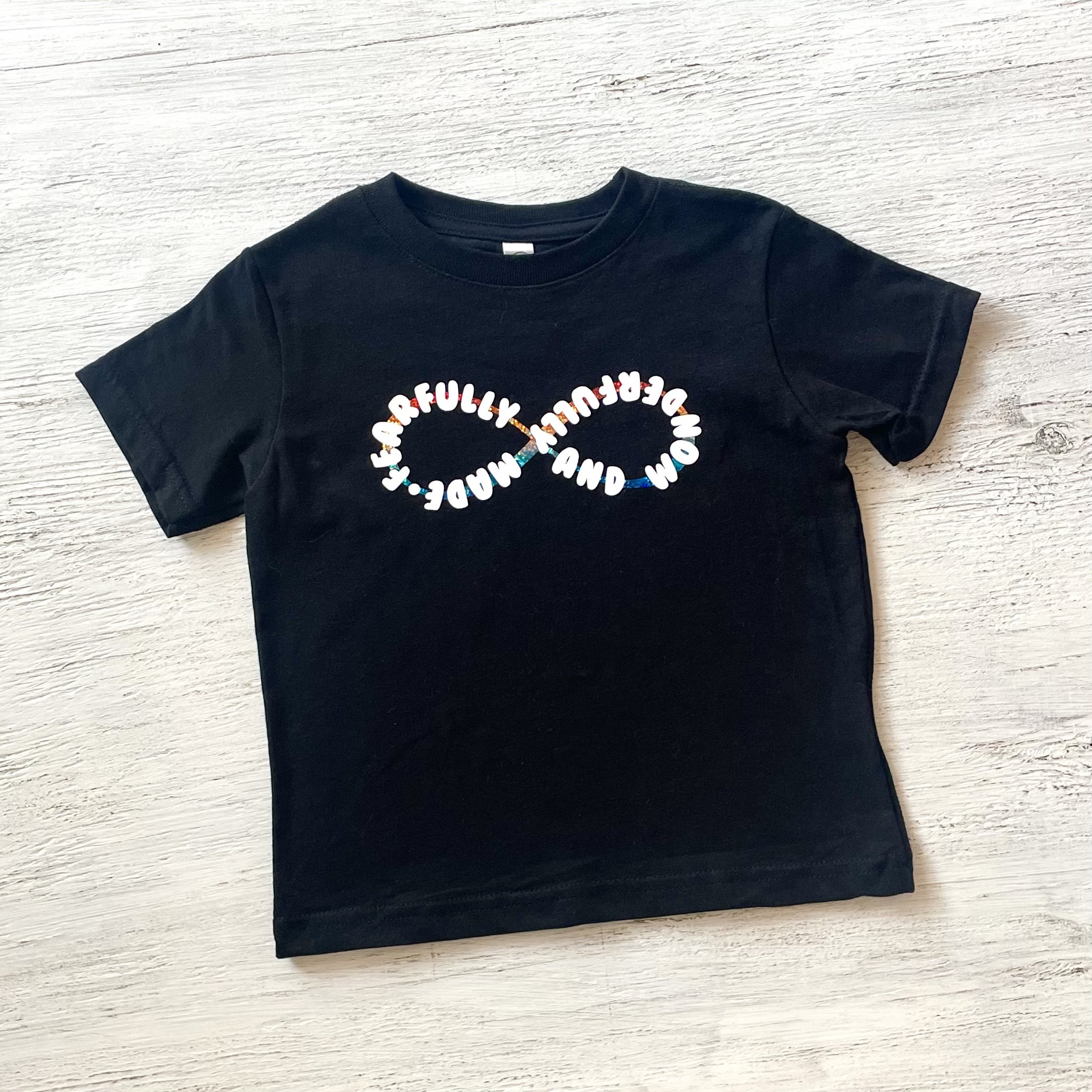 Kid's Autism Awareness Tee, Infinity, Acceptance Tee, Support Tee, Fearfully and Wonderfully Made, Cute Tee, Gift, Youth