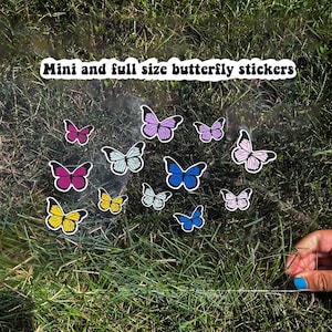 Mini Butterfly Stickers and Regular-Sized Butterfly Sticker packs!!