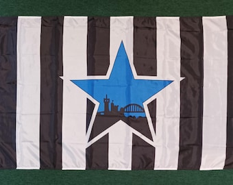 Newcastle United Blue Star Flag