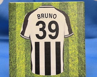 Maglia giocatore Bruno Guimarães Newcastle (sottobicchiere in ceramica)