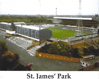 St James Park Circa 1985 Newcastle Upon Tyne (Ceramic Coaster)