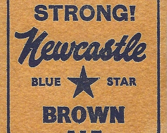 Newcastle Brown Ale Vintage Beer Mat (Ceramic Coaster)