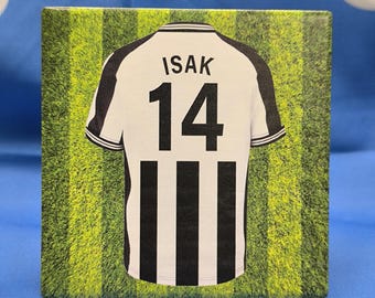 Alexander Isak Newcastle Player Shirt (Ceramic Coaster)
