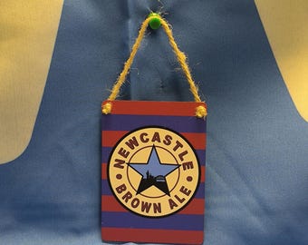 Newcastle Brown Ale Retro Away '96 (Metal Dangler)