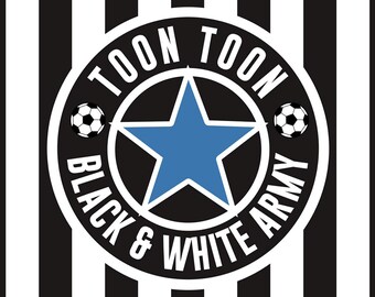 Toon Toon Black & White Army Newcastle (vlag)