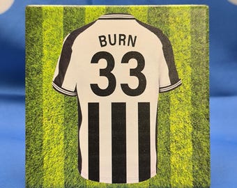 Dan Burn Newcastle Player Shirt (Ceramic Coaster)