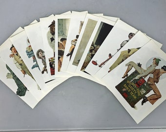 Set of 12 Assorted Norman Rockwell Prints (C)