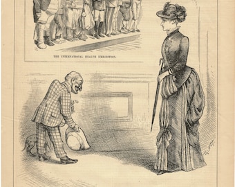 Harper's Weekly June 7, 1884 The International Health Exhibition Ad Print