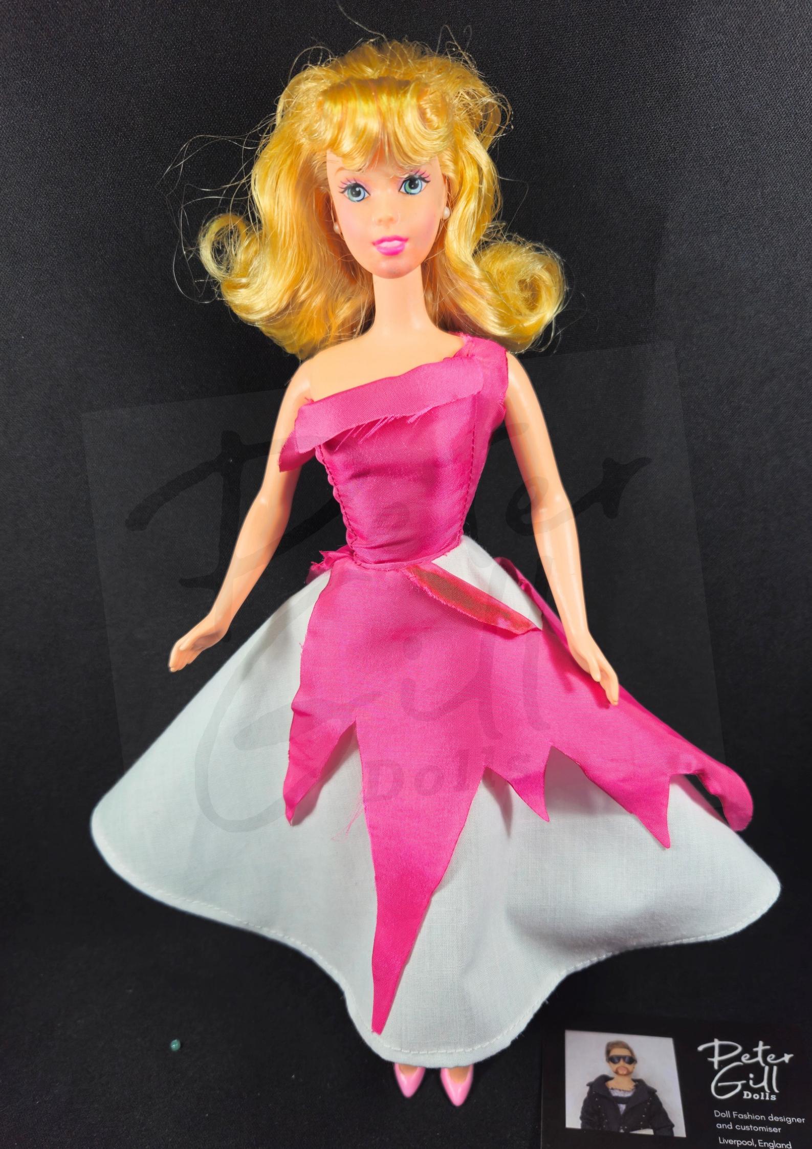 Pink Cinderella Barbie Set Disney Store CInderella SInging Barbie